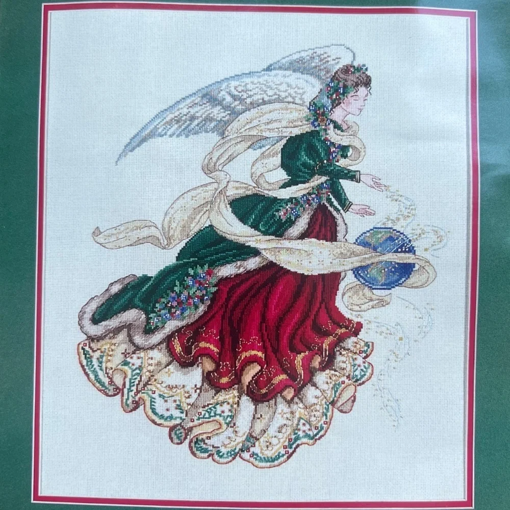 Dimensions Gold Collection Angel Of Glory Cross Stitch Kit  1995 Christmas